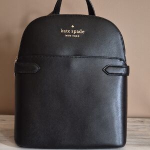 Kate Spade Black Leather Women's Backpack